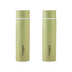 글라스락 텀블락 슬림 텀블러, 그린, 150mL, 2개