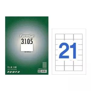 아트박스 아트박스 오피스큐 폼텍 라벨21칸100매 LS 3105 주소용 63 5x38 1mm