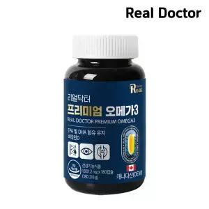 리얼닥터 캐나다산 프리미엄 오메가3 180캡슐 1개 (6개월분) 혈행개선 눈건강 뼈건강 DSM 비타민D EPA DHA