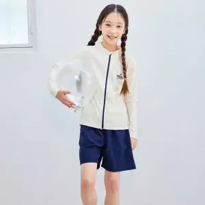 [보리보리/삐까부]SF-94 아이보리 주니어 래쉬가드 상하세트(아동 키즈 초등
