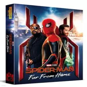[Blu-ray] 스파이더맨 : 파 프롬 홈 (3Disc, 4K UHD+3D+BD 렌티큘러 풀슬립 B1 스틸북 넘버링 한정판) : 블루레이 /포토북 36p + 아트카드 5종 + 엽서 6종 + 넘버링 카드 + 스티커 (스파이더맨:파 프롬 홈 )