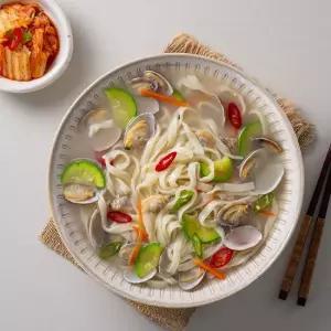 더싱싱 HACCP 인증 군산 맛집 쫄깃한 생면 칼국수 10인분