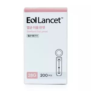 이올 채혈침 란셋 사혈침 사혈기 바늘 혈당침 당뇨침 28G 1박스 200입