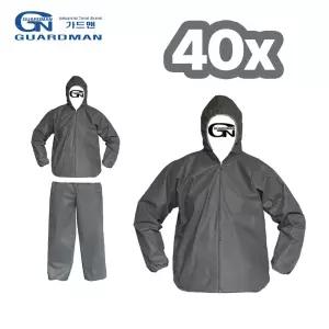 가드맨 PP 일회용 상의 방진복 보호복 작업복 발수 40P