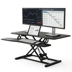 듀얼 전동 모션데스크 프리미엄 높낮이조절 스탠딩 책상 EV-1050D