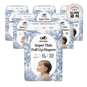 [T쇼페] 비니베베 슈퍼씬 기저귀 팬티형 XL 6팩