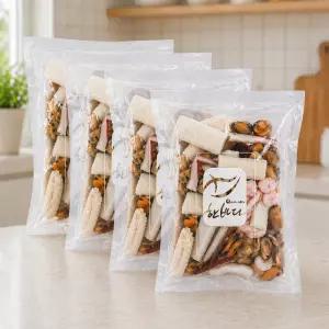 냉동 해물 5종 프리미엄 해물믹스 500g X 4팩 (총2kg) 오징어 새우 바지락 홍합 쭈꾸미