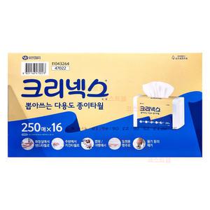 크리넥스 뽑아쓰는 다용도 종이타월 250매 16개입