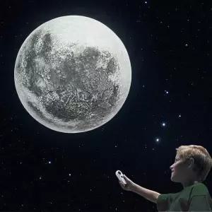 [콩심팥심]달조명 달빛 LED 무드등 거실등 수유등 취침등 벽등 (리모컨포함)