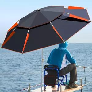 REGN 특대형 이층 꺽임 아웃도어 낚시 파라솔 초대형 우산면 2.6m 단열선 휴대 간편 360도 조절가능 5시전