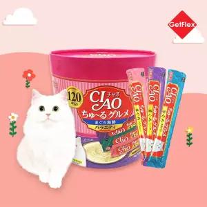 이나바 챠오츄르 구루메 버라이어티 120P 대용량 고양이간식
