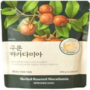 껍질없는 구운 마카다미아 300g, 3개
