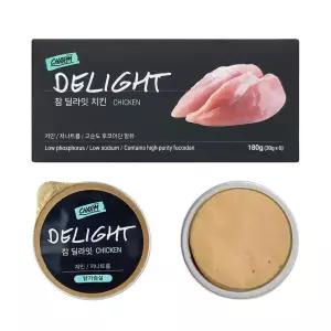 고양이 습식 간식 캔 참치 저염 아기고양이 무스캔 참딜라잇 3종 치킨맛, 30g, 6개