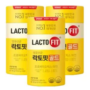종근당건강 락토핏 생유산균 골드 프로바이오틱스 2g 50포 3개