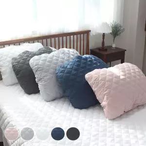 국내산 간편교체 사계절 도톰한 누빔 사면 밴드형 베개커버 2장