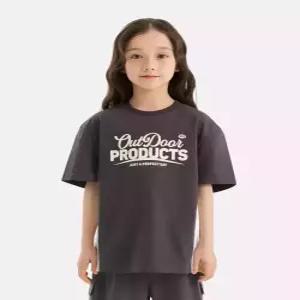 [아웃도어 프로덕츠 키즈]메쉬 매치 반팔 티셔츠 (딥그레이) OD262ISS14_DGY