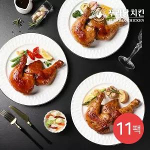 [푸라닭치킨] 통닭다리구이 3종 세트 250gx11팩 (블랙알리오3+매콤악마4+파불로4)