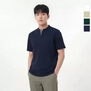 웨스트우드 남성 에리변형 반팔 라운드티_WO2MCTR425