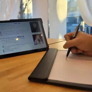 인조가죽 자석 클립보드 서류판 블랙 A4 이면지자석패드 판떼기 결재판