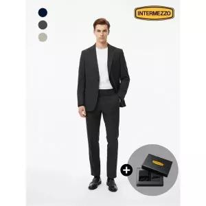 [INTERMEZZO][썸머수트][사은품 증정] 데일리 워셔블 아웃포켓 셋업 수트 3종택1 IMGSSU505F