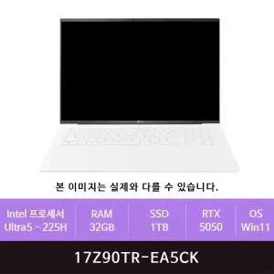 LG전자 그램 프로17 17Z90TR-EA5CK 1TB교체(zoaa)