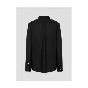 빈폴 BEANPOLE LADIES Essential 리넨 솔리드 레귤러숏 셔츠 블랙 BF6364E105 480330