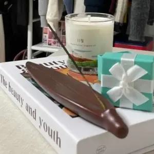 ( )세라믹 향받침대(대나무잎) 향꽂이 향거치대 인센스홀더 인센스꽂이 인센스트레이 인센스거치대 향꽃이