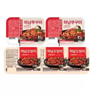 하남쭈꾸미 보통매운맛, 350g, 2개 + 하남오징어 보통매운맛, 300g, 3개