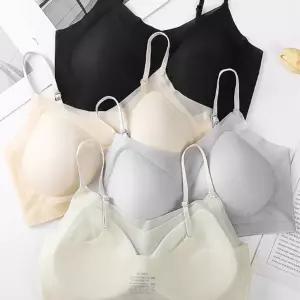 시원한 여름용 심리스 노와이어 브라 에어쿨 여성속옷 무봉제 냉감 이너웨어