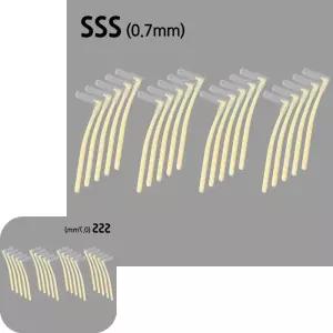 마이한 브러쉬 SSS 구강용품 20P 치아 이물질 덴탈 사이 0.7mm L타입치간칫솔 L자 L형