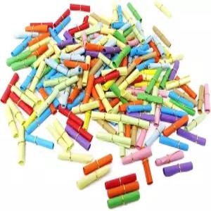 생일 기념일 발렌타인을 위한 혼베이 200PCS 믹스컬러 스크롤 종이 쓰기-온잇 메시지 롤