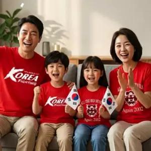 국산 2026 월드컵 응원티 가족 패밀리룩 아동 성인 쿨론 반팔티