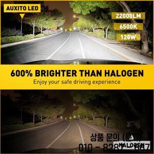 AUXITO 2Pcs 22000LM 슈퍼 밝은 H11 H8 9005 HB3 LED Canbus 오류 없음 360 헤드 라이트 전구 자동 램프 HI