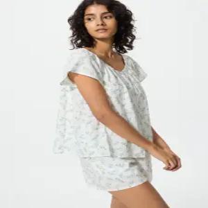 [매장정품] UNIQLO 코튼프렌치슬리브세트플라워 E483754-000-00 2232605
