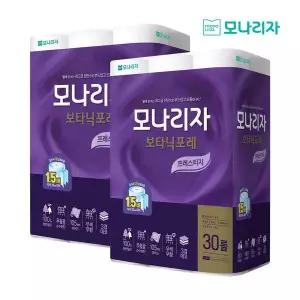 모나리자 화장지 보타닉포레 프레스티지 3겹 40m 30롤 2개
