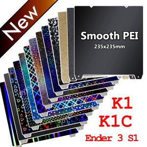 Ender 3 V3 SE/KE 빌드 플레이트용 부드러운 PEI 시트 Ender 3 S1 Pro K1 K1C용 양면 PEO PET H1H PEI 스프
