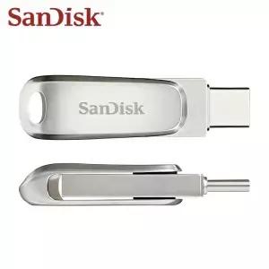 샌 울트라 듀얼 드라이브 럭스 USB 3.2 타입-C 플래시 메탈 U 32GB 1TB 고속 메모리 스틱