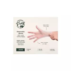 학교 50매 일회용장갑 고무장갑 고탄력 FROG 프리미엄 위생장갑 일회용비닐장갑 서치42