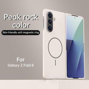 삼성 Z 폴드 7 4 5 6 폴드7용 고급 무광 스킨 느낌 마그네틱 초슬림 폰 케이스 (MagSafe 무선 충전 커버)