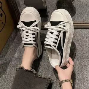 여성 캐주얼 통굽 뮬스니커즈 블랙 1P 키높이 운동화 여자뮬운동화 여성뮬운동화