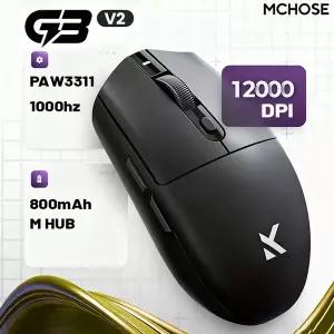 MCHOSE G3 V2 Pro 무선 E-스포츠 마우스 경량 3가지 모드 블루투스 PAW3395 고성능 800mAh 게임 오피스 59g