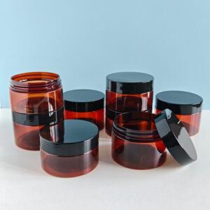10pcs 100ml 갈색 플라스틱 리필 용 병 로션 샴푸 화장품 크림 보관