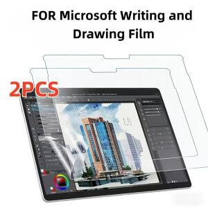 Microsoft Surface Pro 4에 최적한 2개의 반투명 종이 스크린 필름으로, 글을 쓰고 그림을 그리는 데 최적