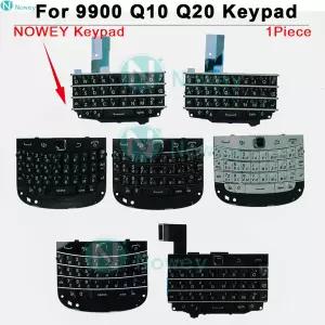 Nowey Q20 커버 키보드 블랙베리 Q10 Q20 9900 핸드폰 영어 러시아어 키패드 하우징 교체 부품
