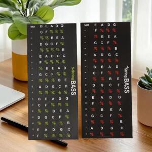 1pcs 기타 스케일 프렛 스티커 음표 데칼 프렛보드 코드 마커