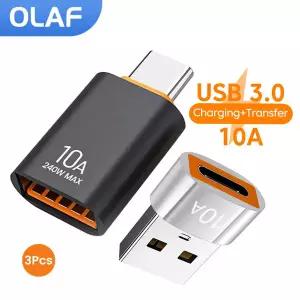 10A USB To Type-C OTG 어댑터 C-USB 변환기 USB 3.0 어댑터 samsung 호환 Xiaom MacBook C 고속 충전 커넥