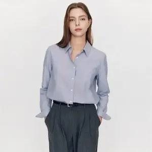 지오다노 루즈핏 봄옷 여자 옥스포드 긴팔 셔츠 345902 LE1219999267