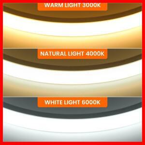 AC 220V COB 네온 스트립 (EU 플러그 포함) 3000K 288LEDS/M 방수 홈데코 플렉시블 리본 체인 조명