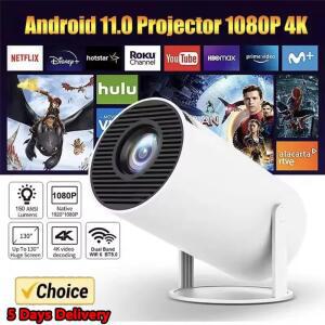 초단초점빔프로젝터 새로운 4K 안드로이드 11 듀얼 Wifi6 200 ANSI Allwinner H713 BT5 1080P 1280 720P 시네마 야외 휴대용 Projeto