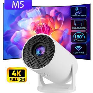 초단초점빔프로젝터 M5 미니 프로젝터 720P 유선 스크린 연결 180 회전 휴대용 시어터 프로젝터